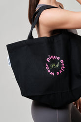 Pique Active Tote Bag in Black