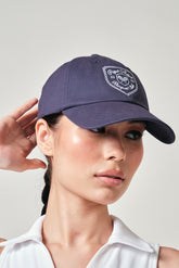 Pique Active Racquet Club Cap in Navy