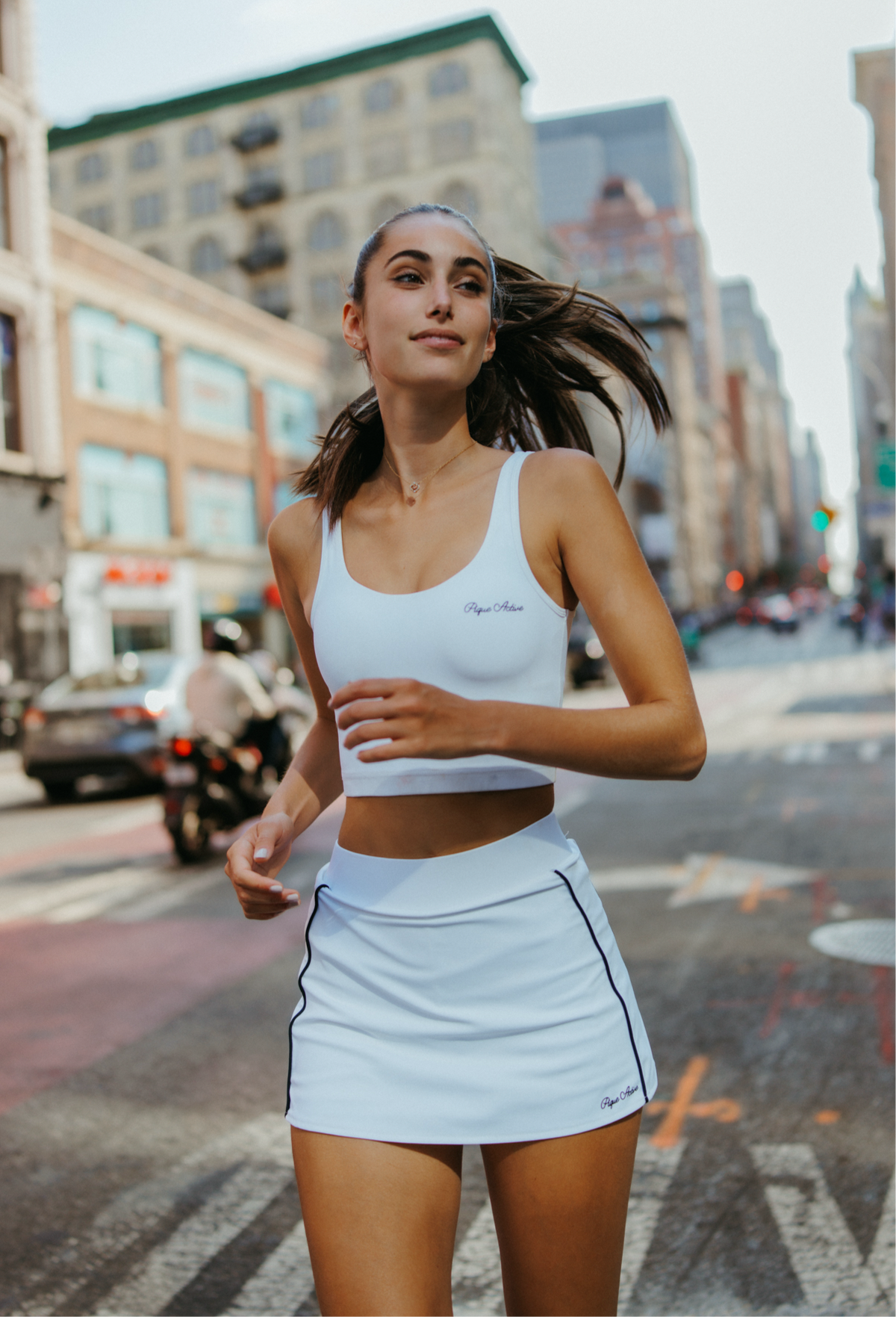 Down The Line Skirt in White