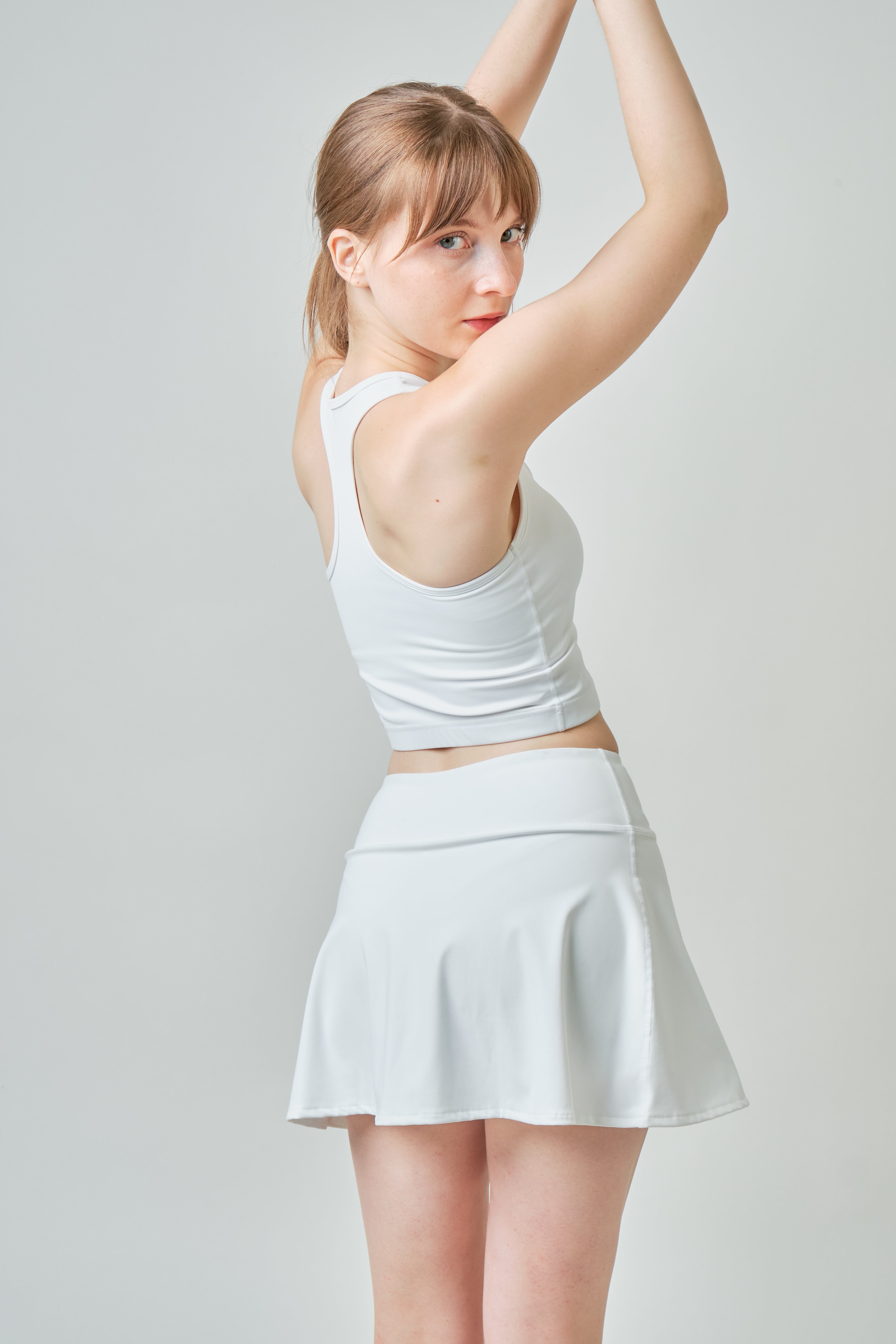 Rally Skirt in White