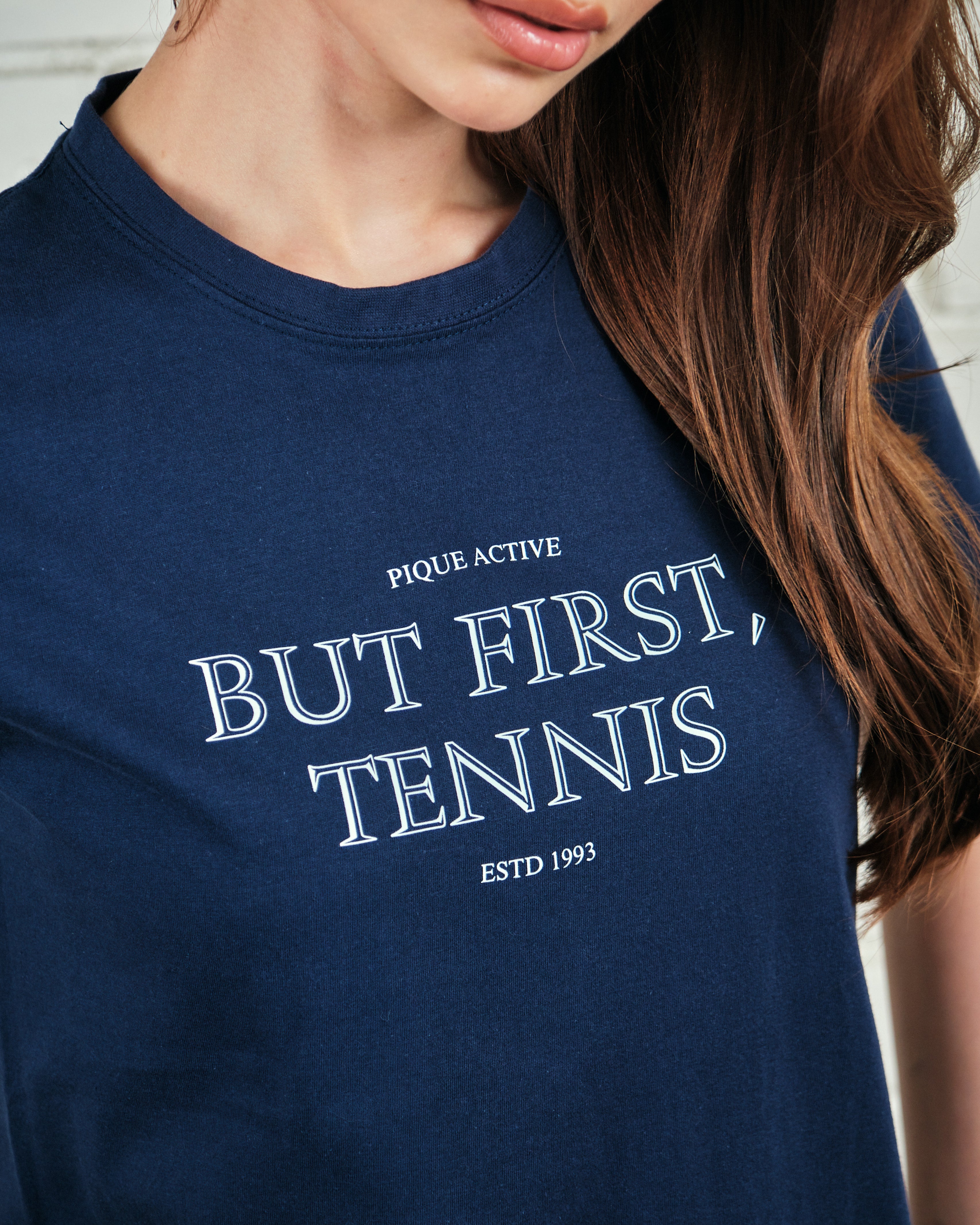 But first, Tennis Shirt in Navy