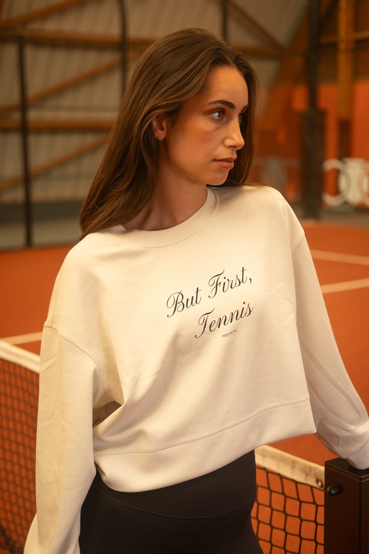 But First, Tennis Sweatshirt